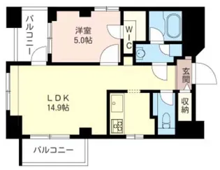 東京都渋谷区東4【マンション】の間取り