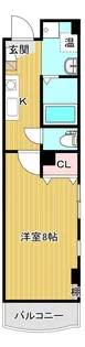 1Kの間取り画像