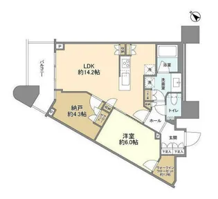 東京都中央区勝どき4【マンション】の間取り