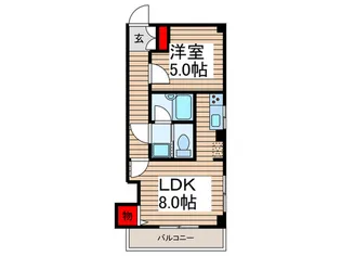シャトレ-稔【3階】の間取り