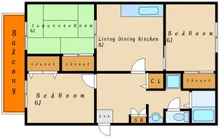 ソーシャルライフガーデン【2階】の間取り