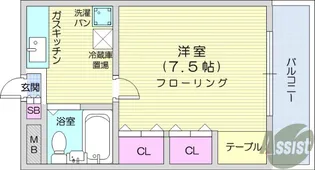 コーポ宮町【2階】の間取り