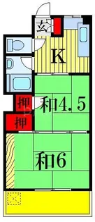 日吉マンション【2階】の間取り