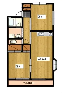 ベルコーポ【1階】の間取り