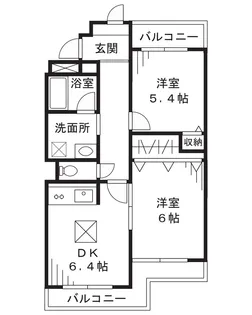 コンフォート・ヒル【2階】の間取り