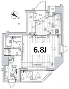 メイクスアート三ノ輪II【2階】の間取り