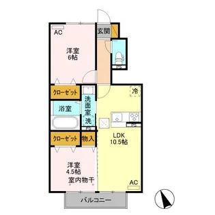 ピスタ【2階】の間取り