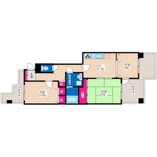 ピカソ平野【7階】の間取り