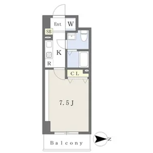 VIOLA KANAYAMA【8階】の間取り