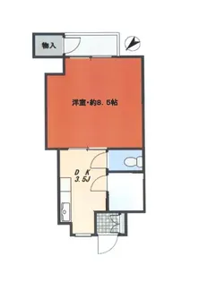 東京都渋谷区恵比寿1【マンション】の間取り