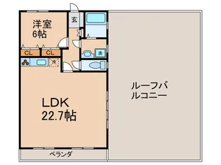 本多ハイツ長門石【11階】の間取り