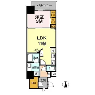 愛知県名古屋市中区大須3【マンション】の間取り