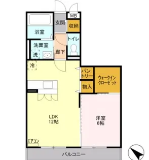 エルドシック大森【1階】の間取り