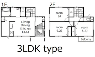 群馬県高崎市飯塚町【一戸建】の間取り