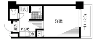 デュオフィール島津山【10階】の間取り