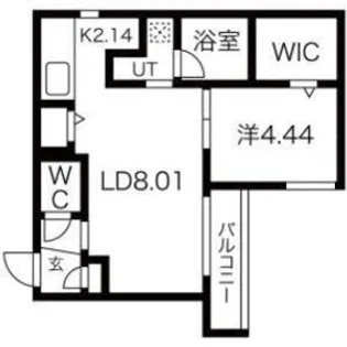 ラナチュール琴似【2階】の間取り