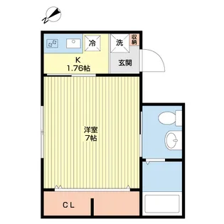 クラックス鎌ヶ谷【1階】の間取り