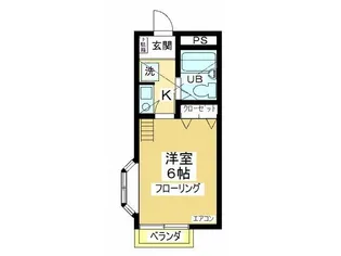 コーポフジ【1階】の間取り