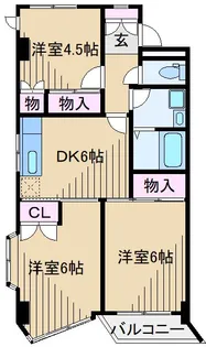 第10菊地ビル アビタシオン大倉山【2階】の間取り