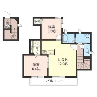 エクセラン【2階】の間取り