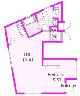 ウノビスタ鶴見【3階】の間取り