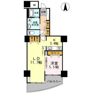 品川シーサイドビュータワー II【19階】の間取り