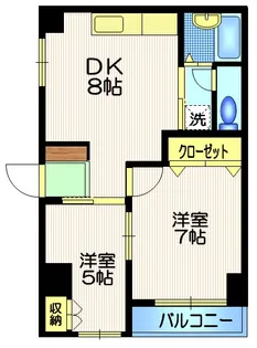 メゾネットパイン【2階】の間取り