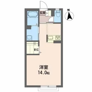 シャーメゾンY’s A【2階】の間取り