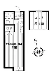 禄幸ハイム【1階】の間取り