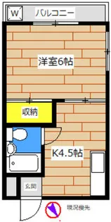 イーストハウスI【1階】の間取り