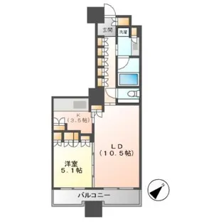 ザ タワーズウエスト プレミアレジデンス【15階】の間取り