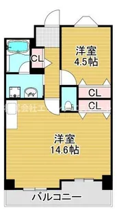 大拓ハイツ18【6階】の間取り