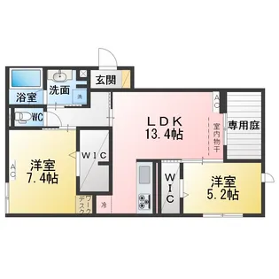 カーサ・セレナ【2階】の間取り