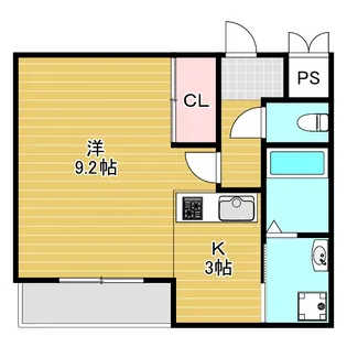 ハーメスアズール【4階】の間取り