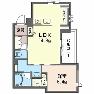ヴィアソーレ【2階】の間取り