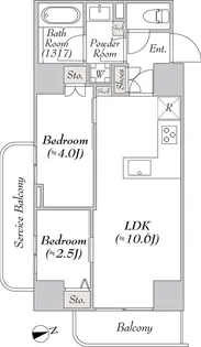 ルミーク浅草【3階】の間取り
