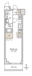 アパートメンツ綱島【7階】の間取り