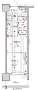 グランド・ガーラ東大島【6階】の間取り