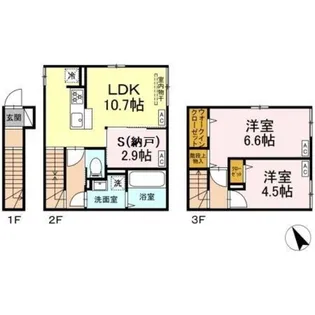 セレスティア柴又IV【2階】の間取り