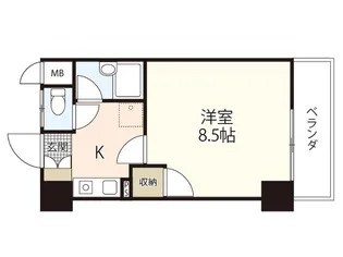 両祖ビル2【6階】の間取り