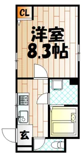 京町プレイスレジデンスII【3階】の間取り