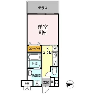フォレスト浜田山-浜田山3丁目-【1階】の間取り