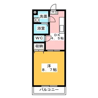 パルトネールII【2階】の間取り