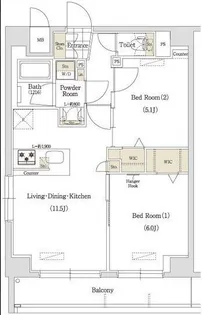アーバネックス秋葉原イーストII【9階】の間取り