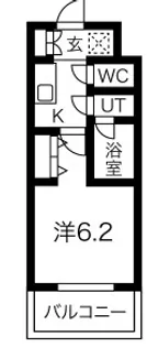 スプランディッド難波【13階】の間取り