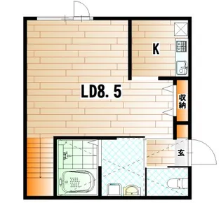 ラ・グランジュール伍番館【2階】の間取り