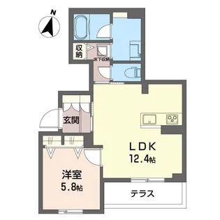 KYレジデンス【1階】の間取り