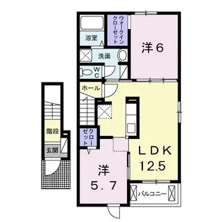 エスペランサ【2階】の間取り