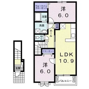 コンフォータス【2階】の間取り