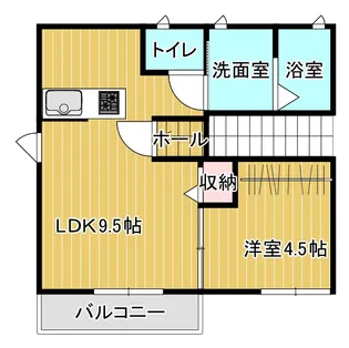 仮)フォーレスYUMA D棟【2階】の間取り